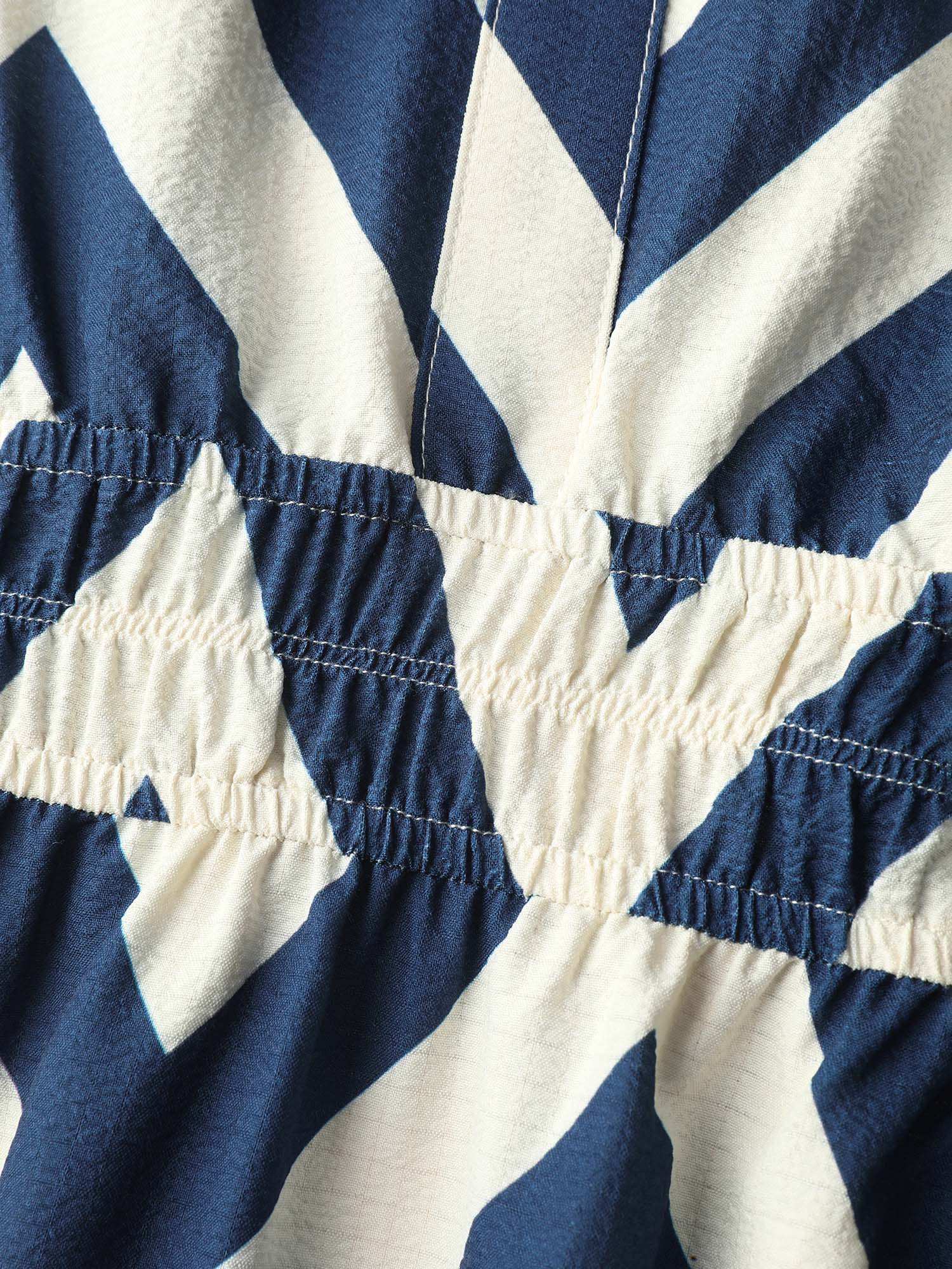 Wavy Textured Stretchy Waist Midi Dress