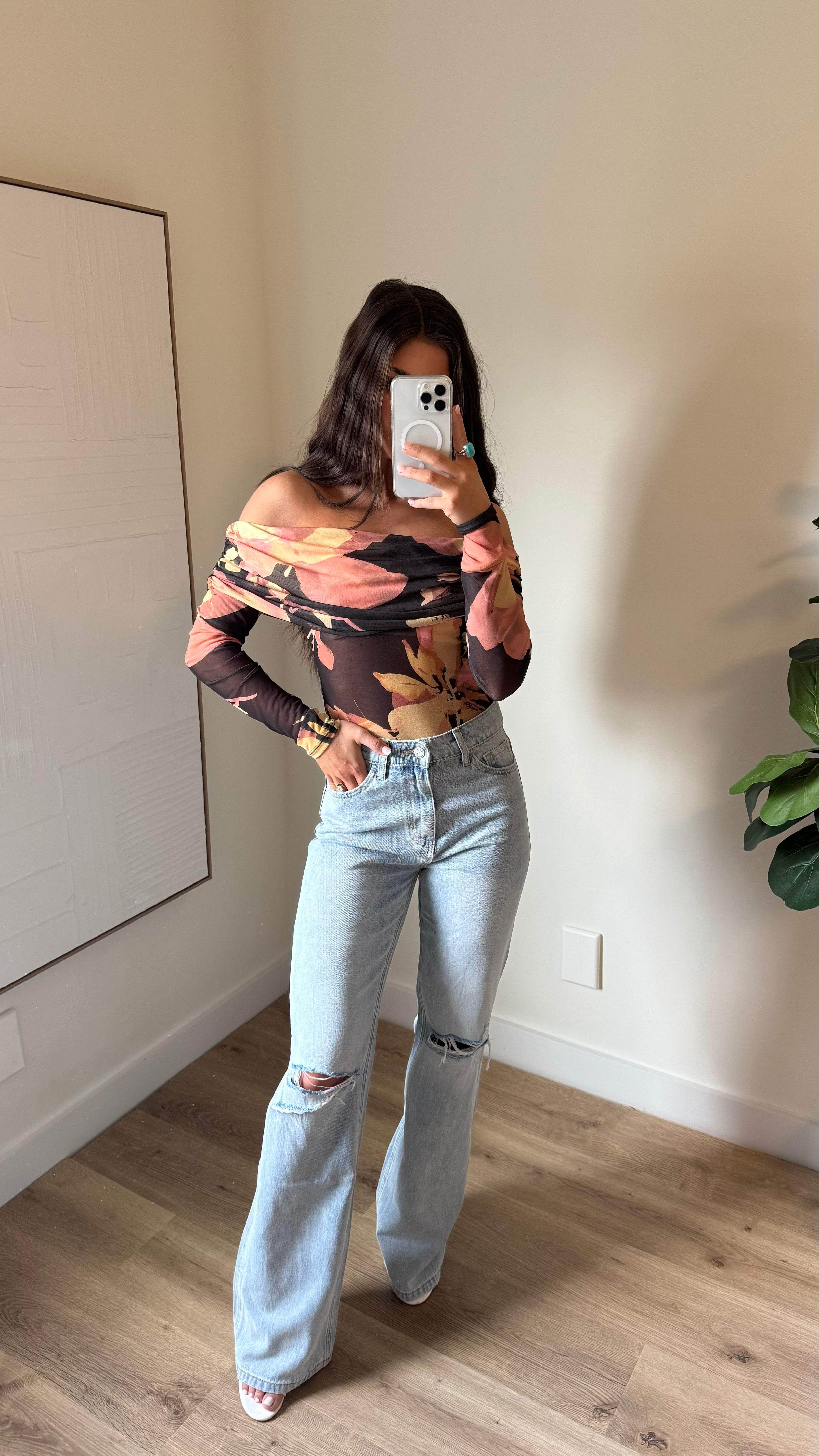 Floral Nightfall Bodysuit