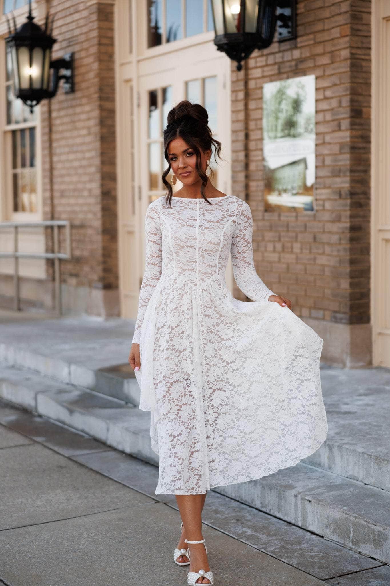 Forever Yours Lace Overlay Dress