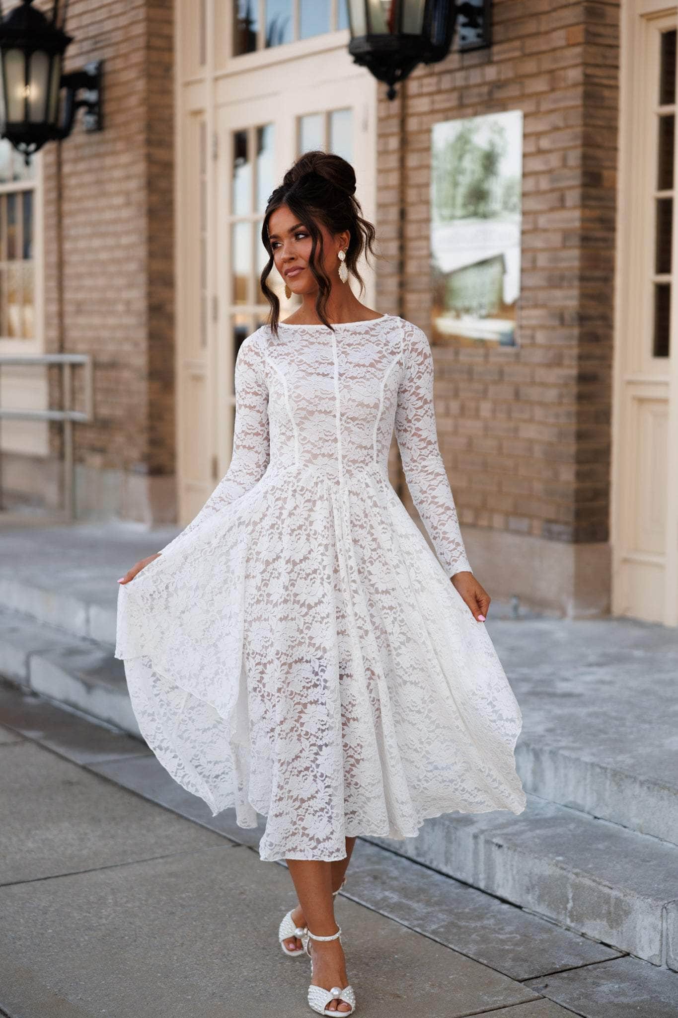 Forever Yours Lace Overlay Dress