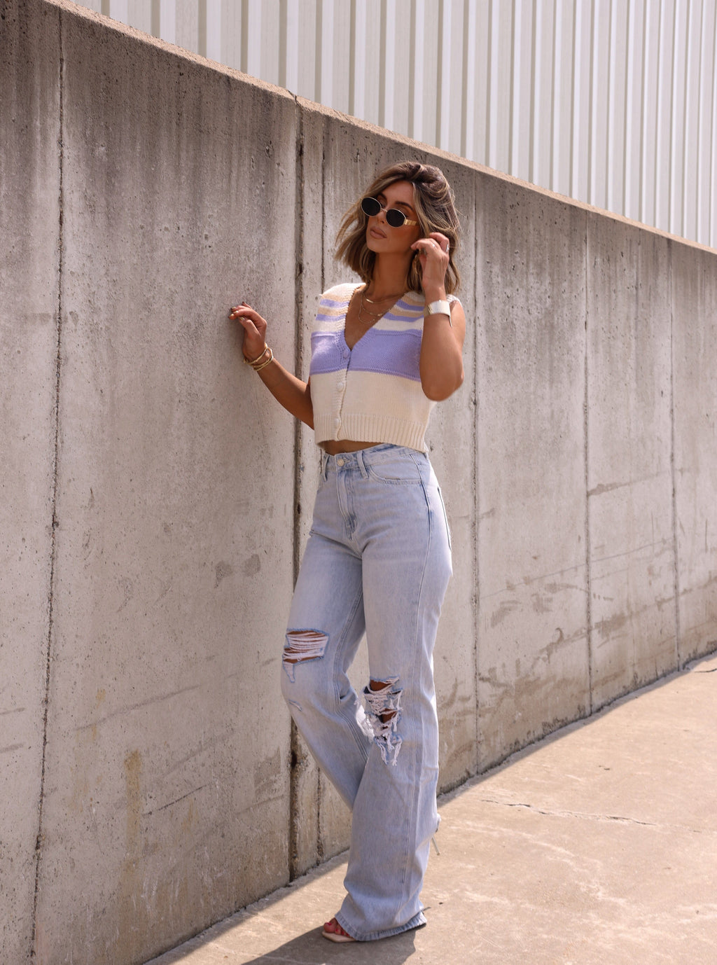 Light Wash 90's Flare Denim