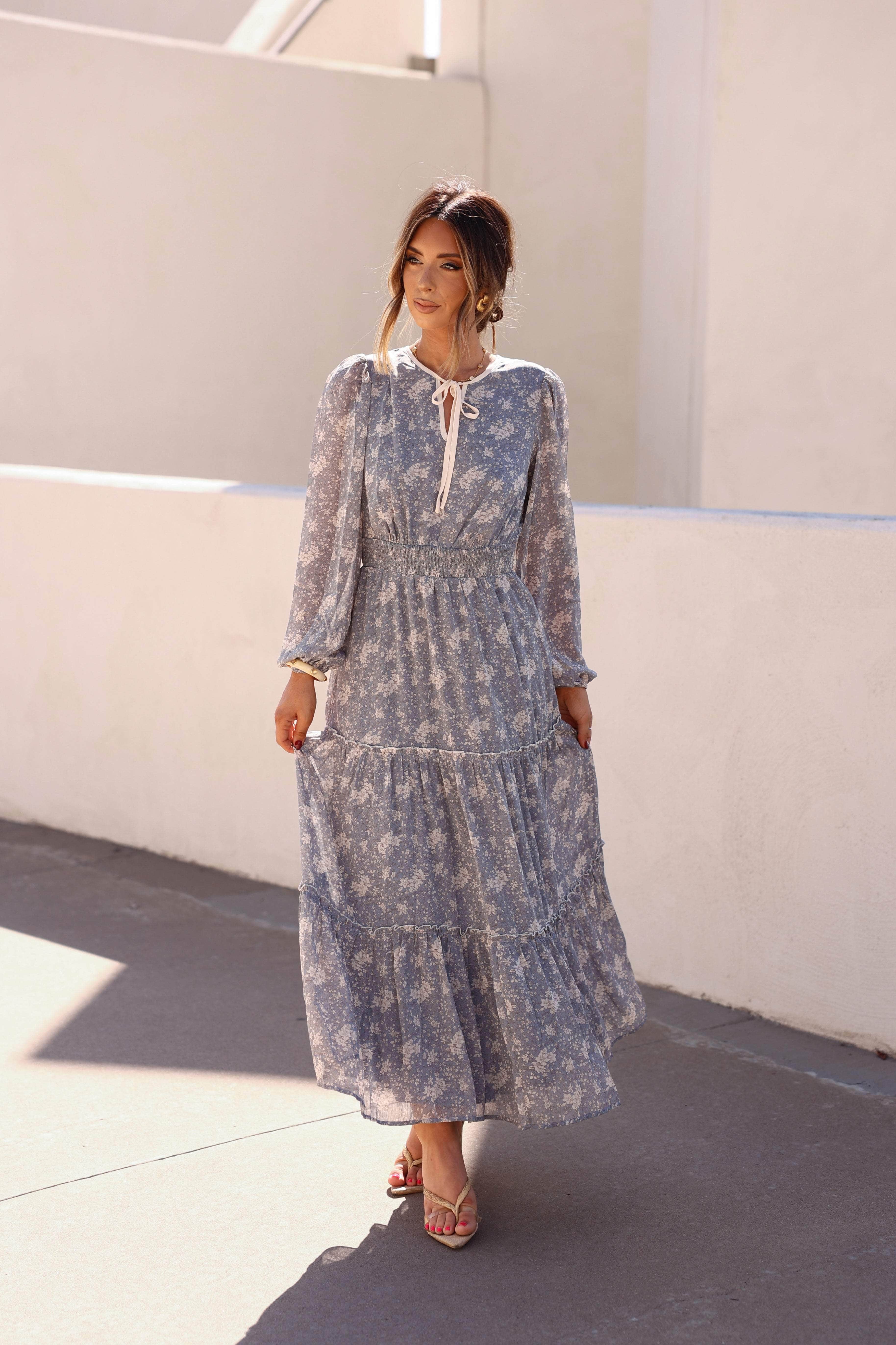 September Sky Maxi Dress